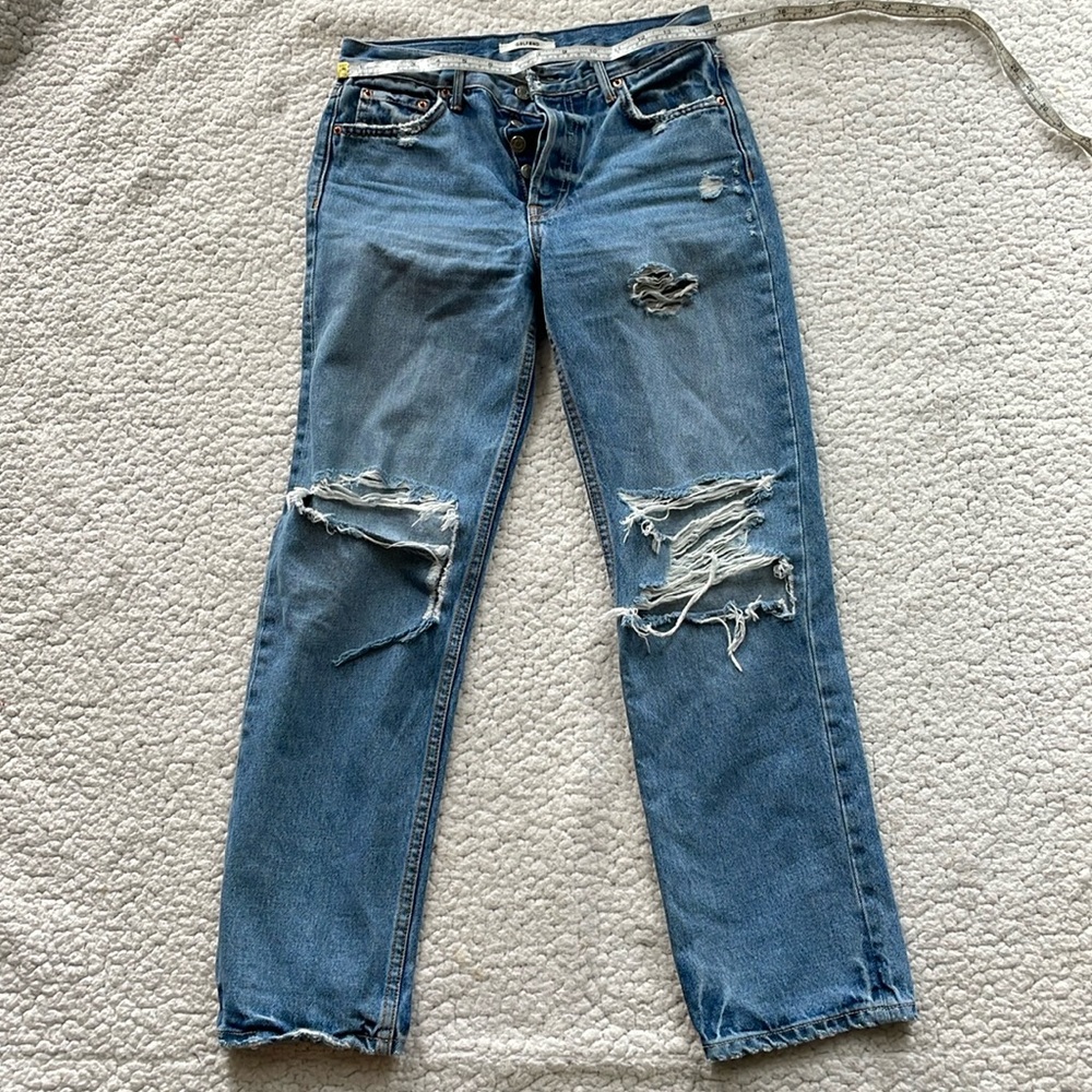 26 Grlfrnd blue Helena straight leg jeans